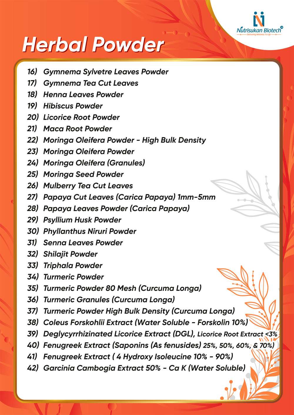 Nutriskan Ingredients Catalog.cdr