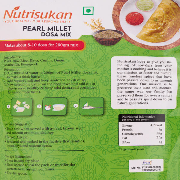 Pearl Millet Dosa Mix